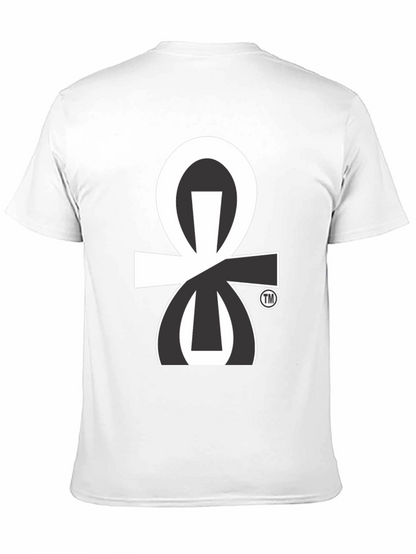 Modern Ankh Graphic Tee - Stylish Black T-Shirt