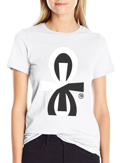 Modern Ankh Graphic Tee - Stylish Black T-Shirt