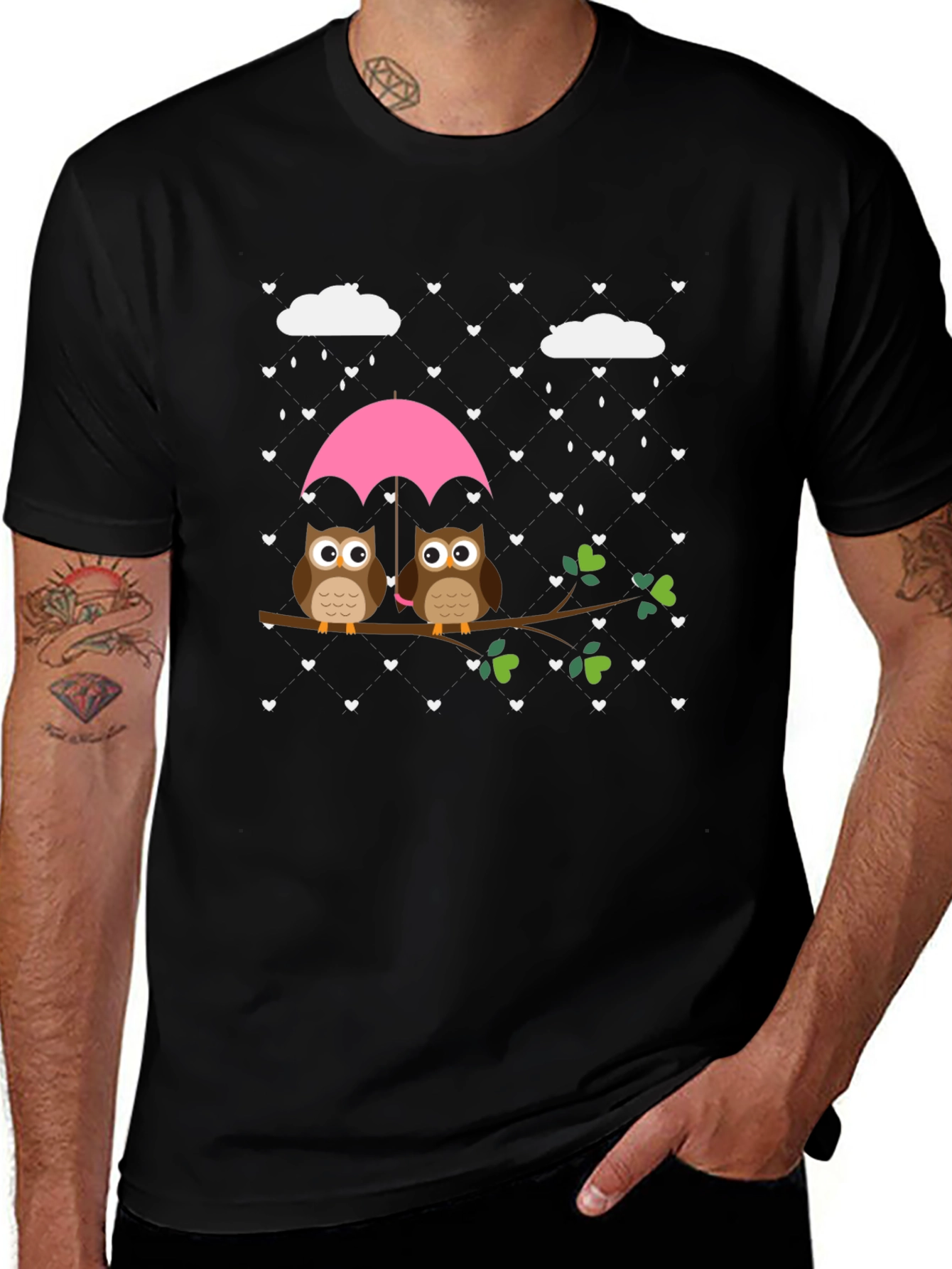 Owl Love T-Shirt - Rain of Hearts