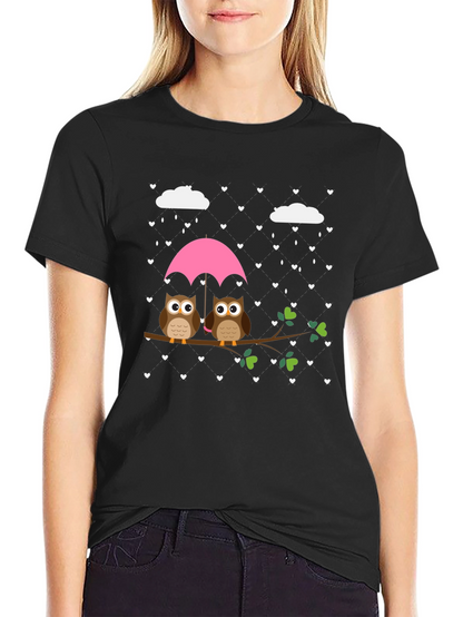 Owl Love T-Shirt - Rain of Hearts