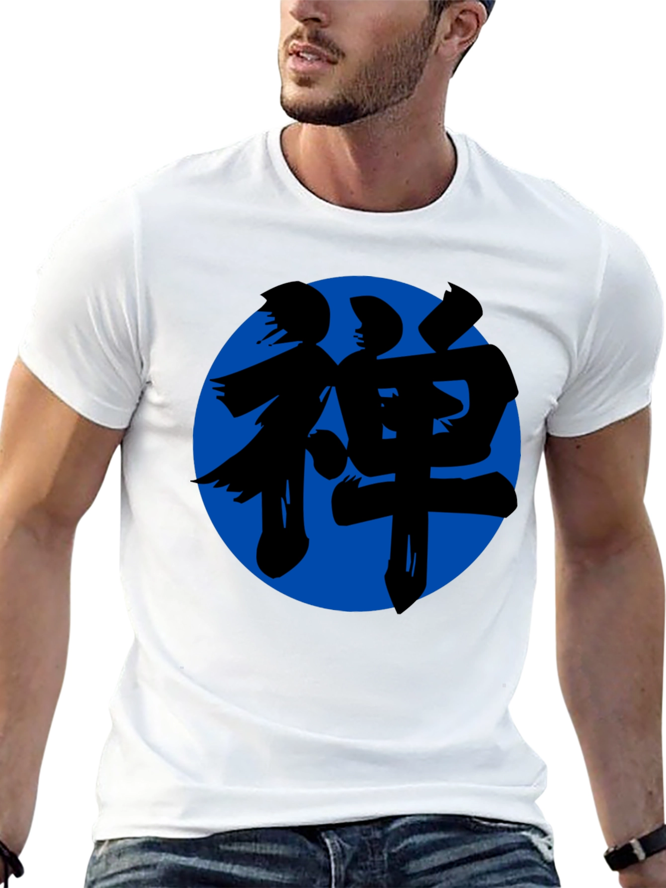 Zen Symbol T-Shirt - Black Cotton Blend