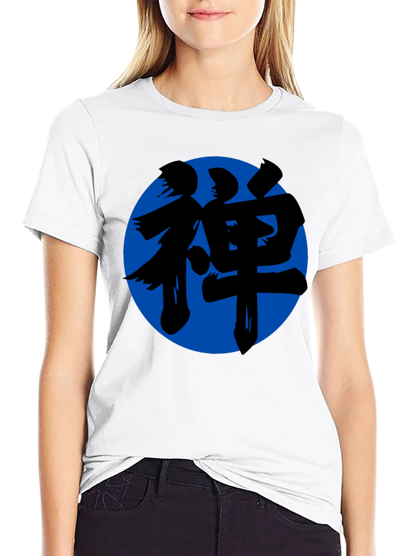 Zen Symbol T-Shirt - Black Cotton Blend