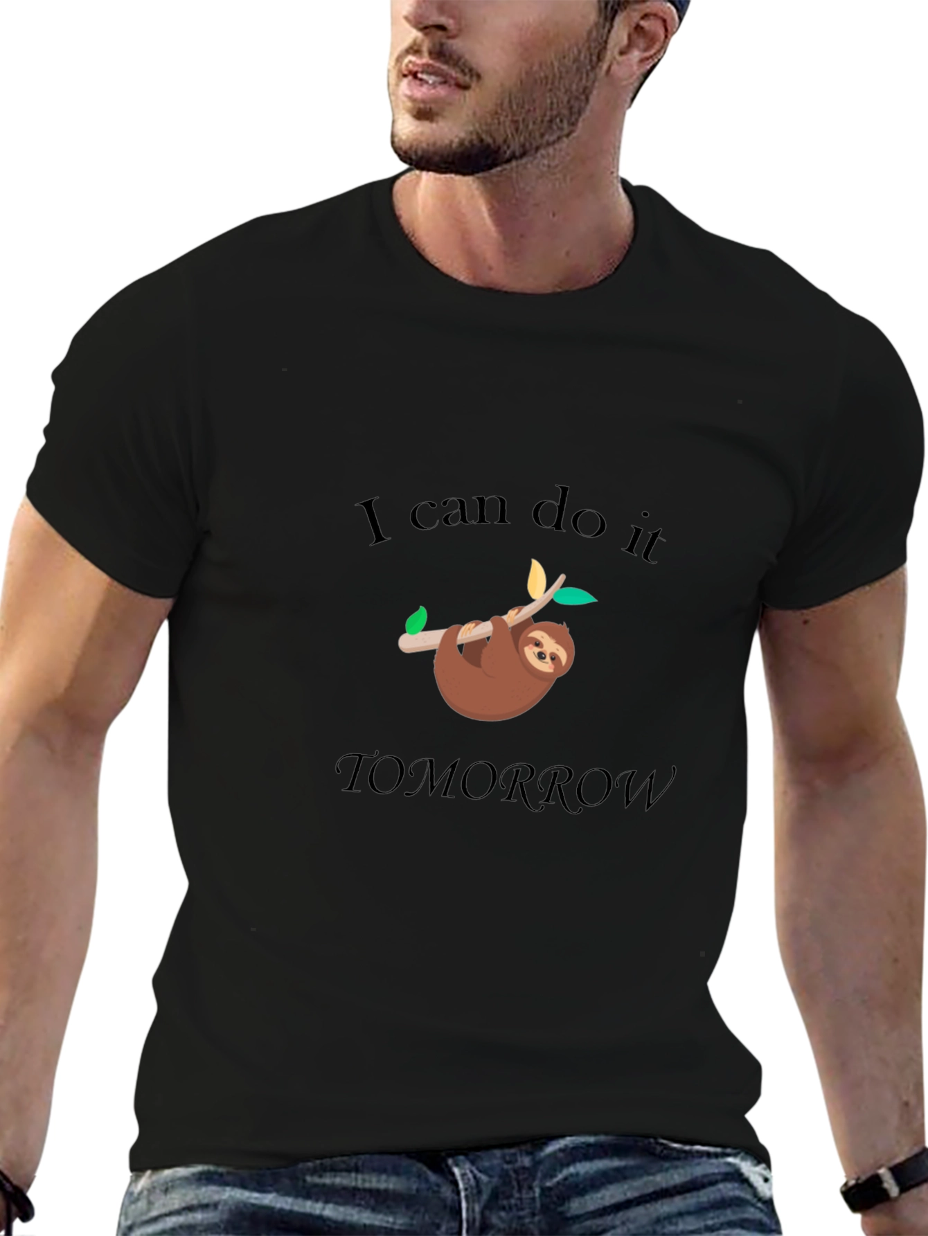I Can Do It Tomorrow Sloth Graphic T-Shirt