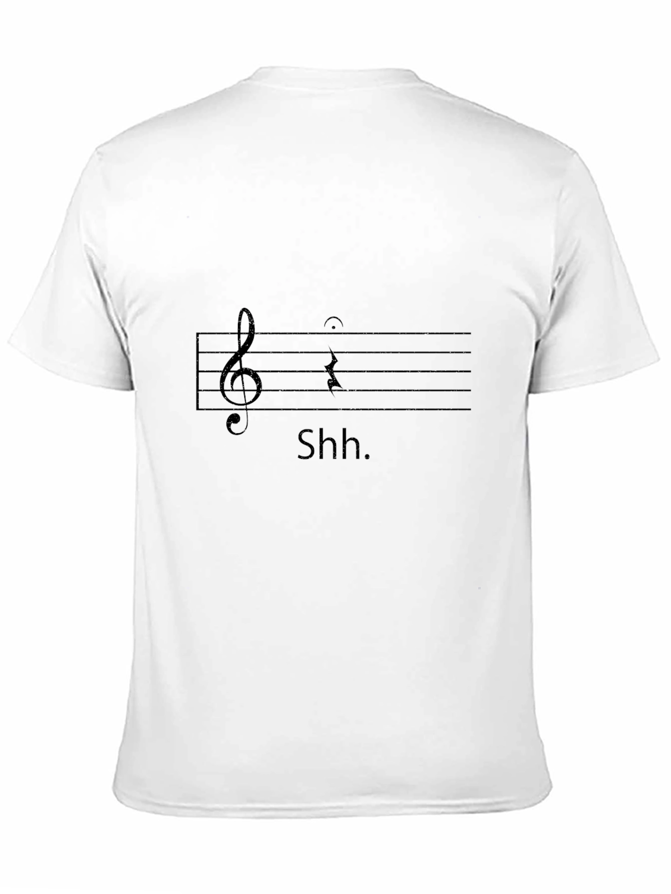 Shhh Music T-Shirt - Black Graphic Tee