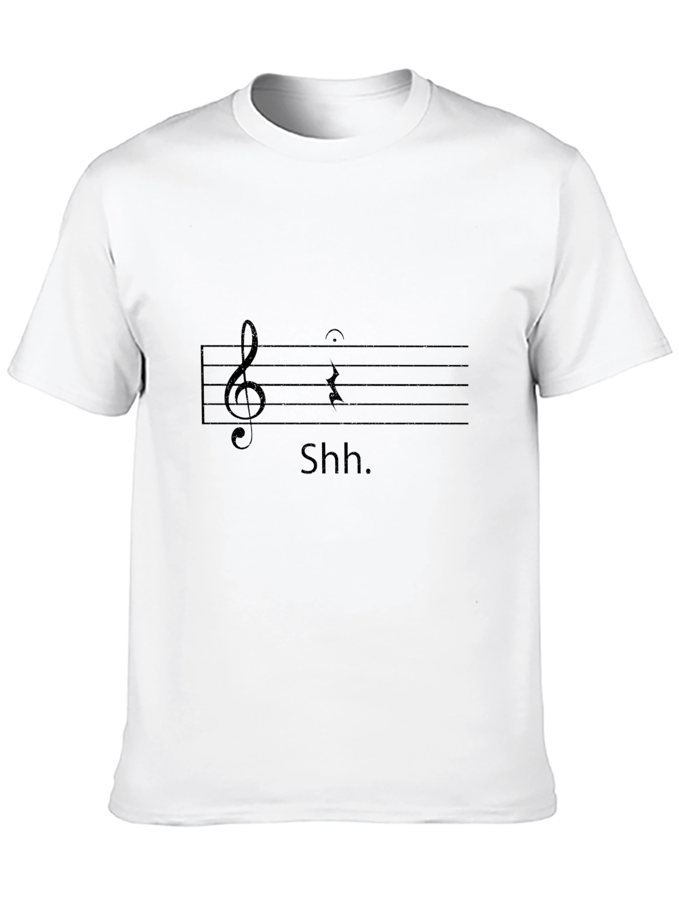 Shhh Music T-Shirt - Black Graphic Tee