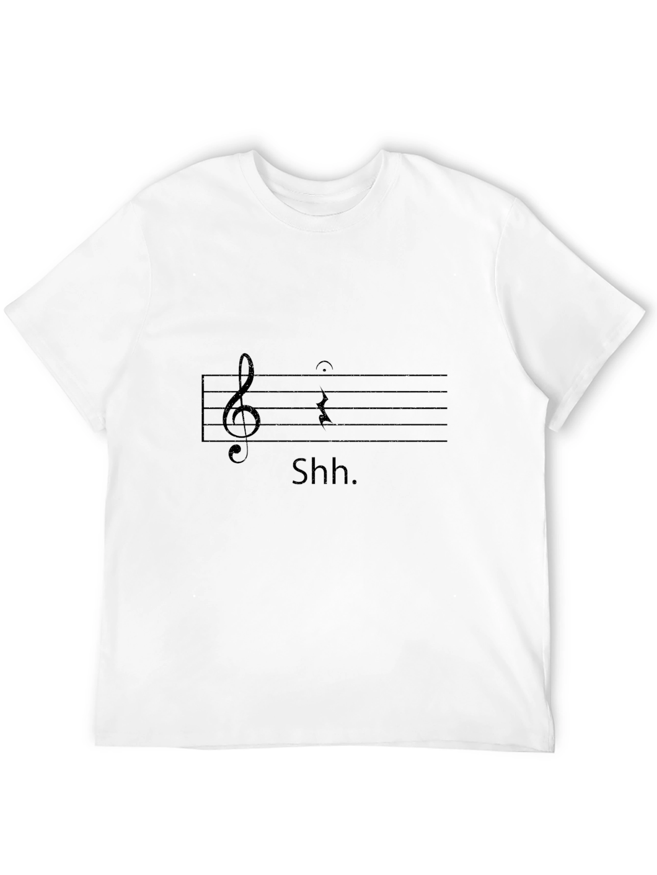 Shhh Music T-Shirt - Black Graphic Tee