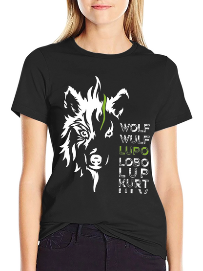 Wolf Names T-Shirt - Black