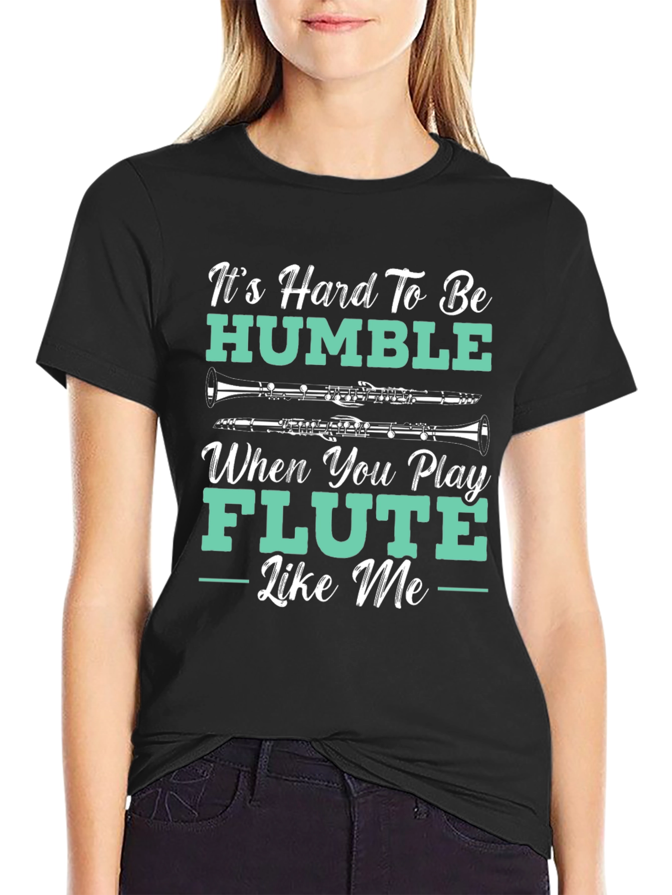 Humorous Flute Player T-Shirt