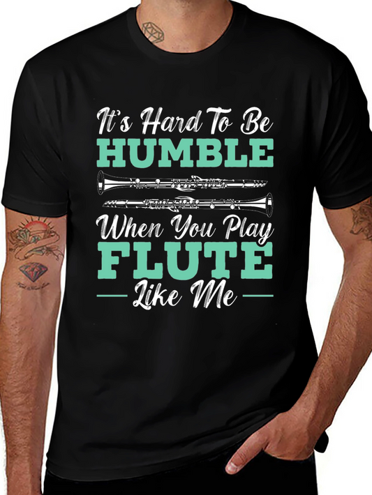 Humorous Flute Player T-Shirt