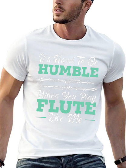 Humorous Flute Player T-Shirt