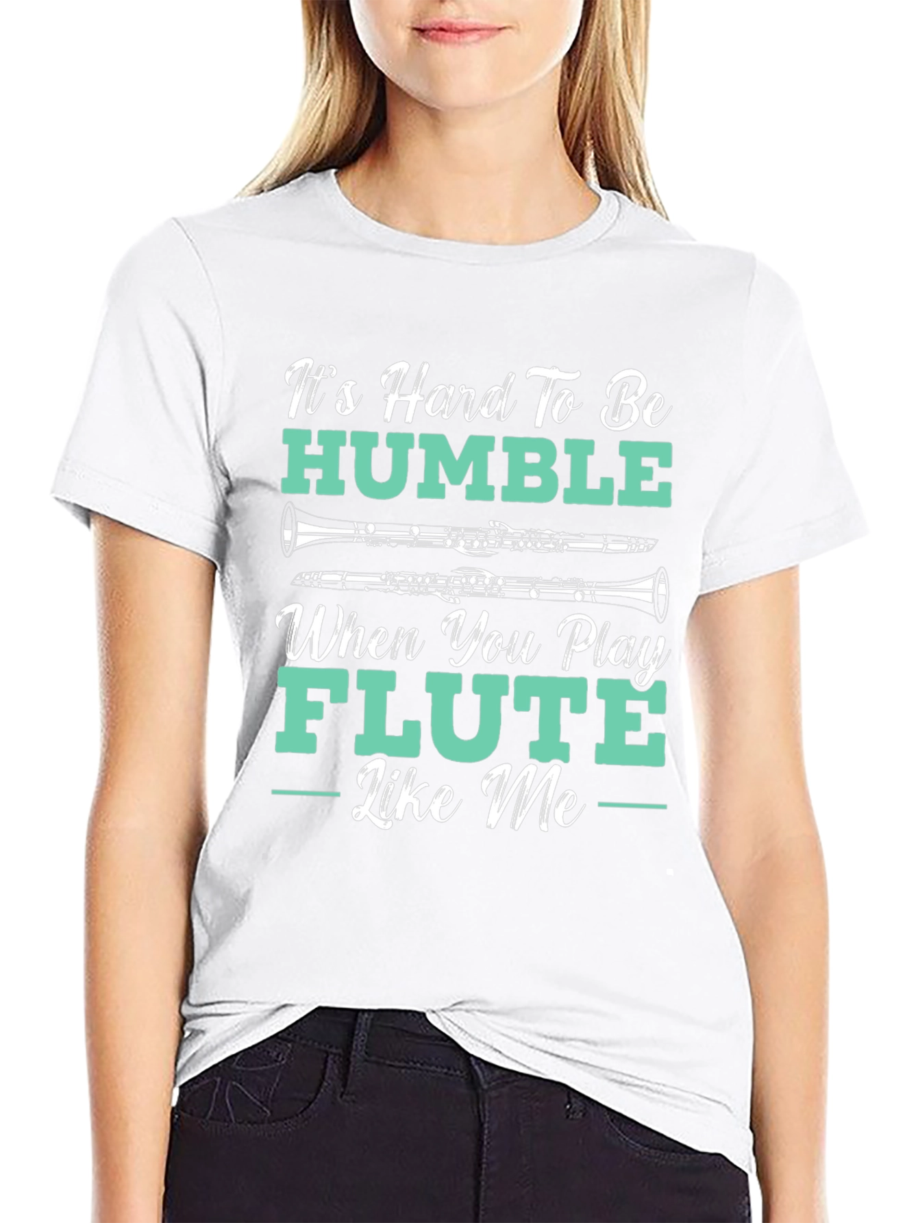 Humorous Flute Player T-Shirt