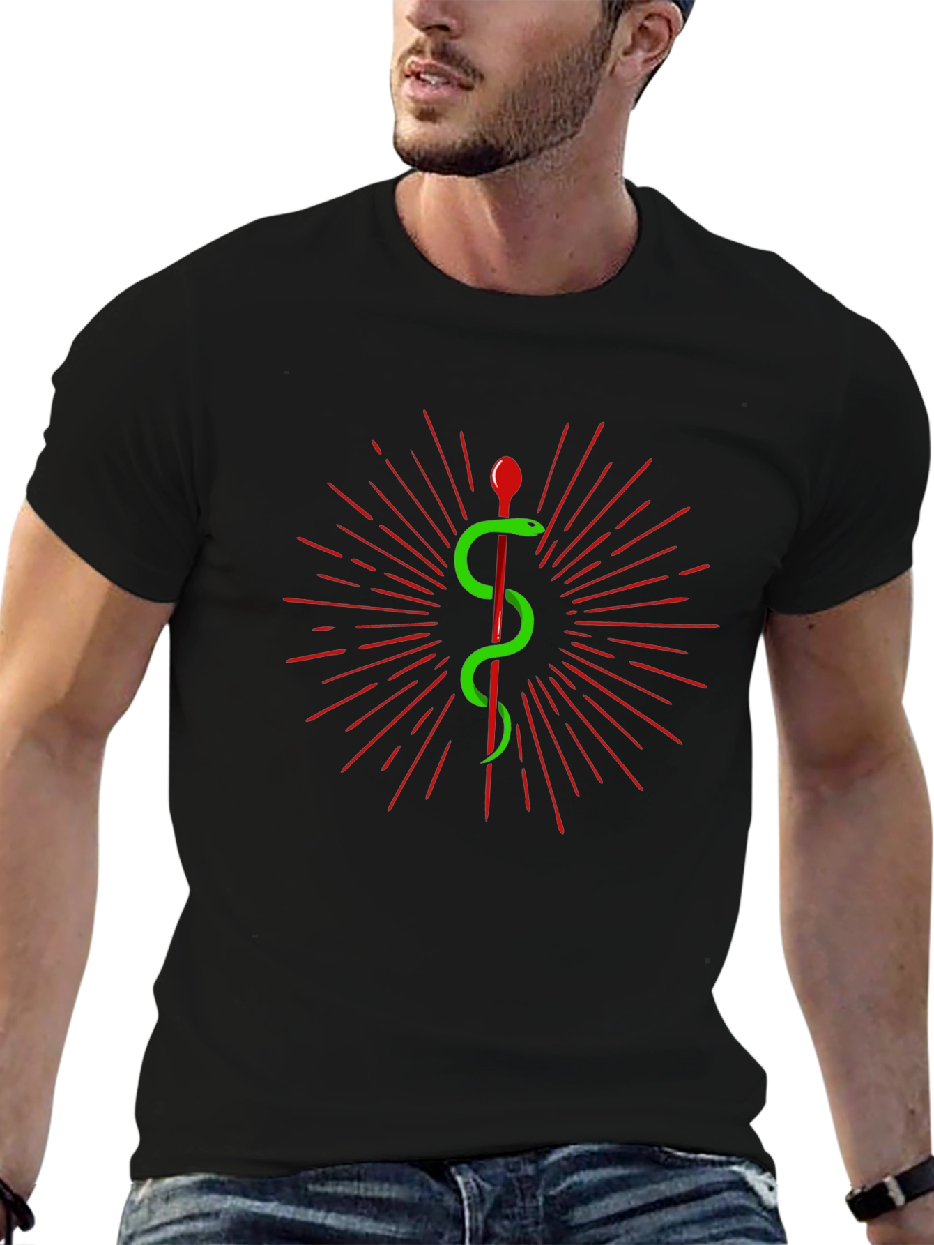 Caduceus T-Shirt - Medical Symbol Tee