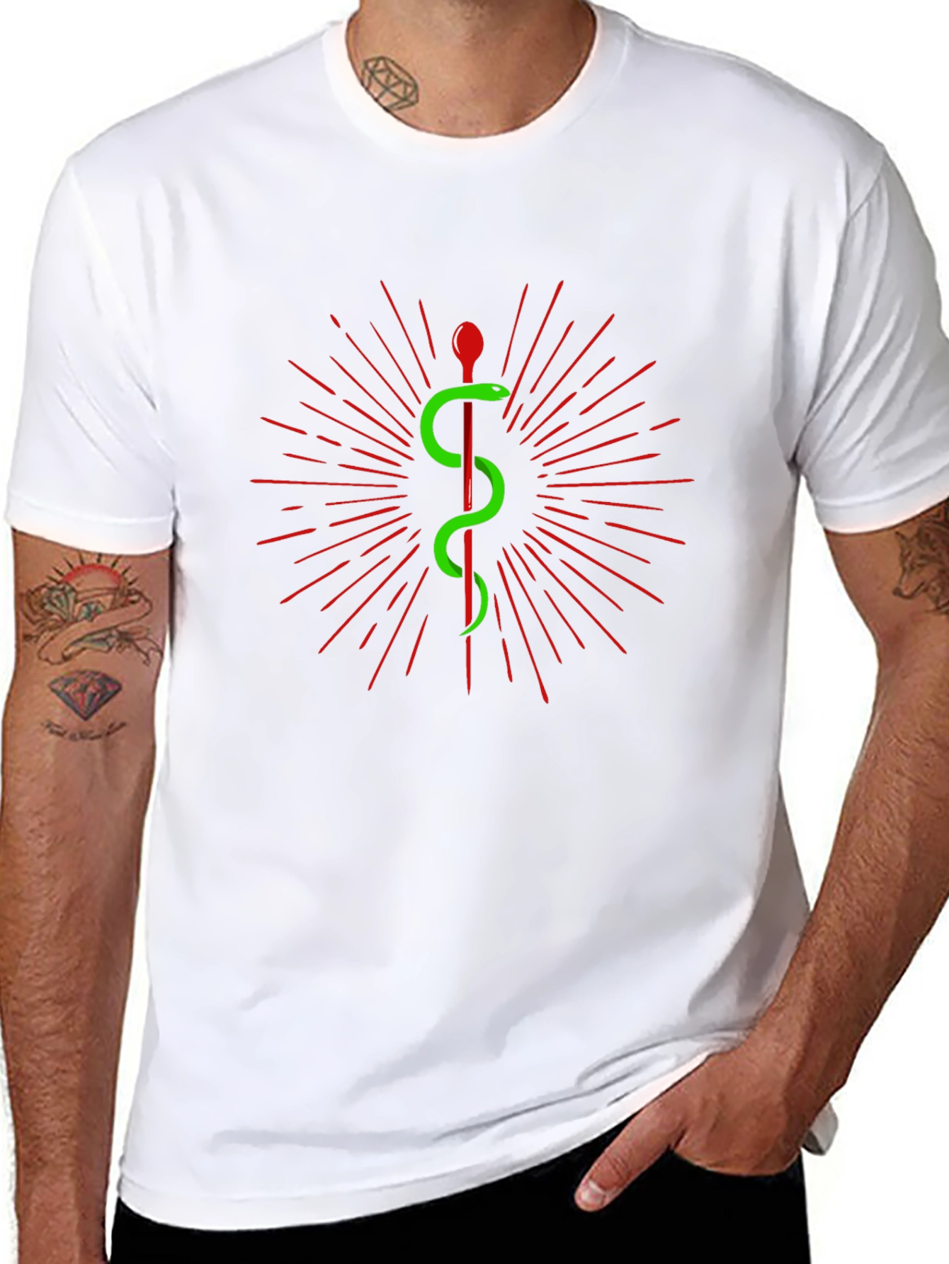 Caduceus T-Shirt - Medical Symbol Tee