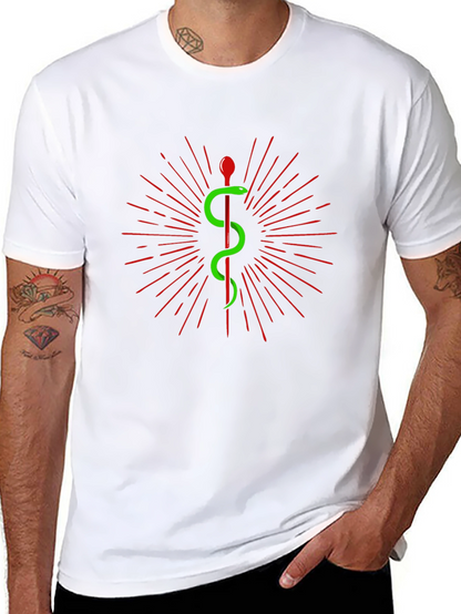 Caduceus T-Shirt - Medical Symbol Tee