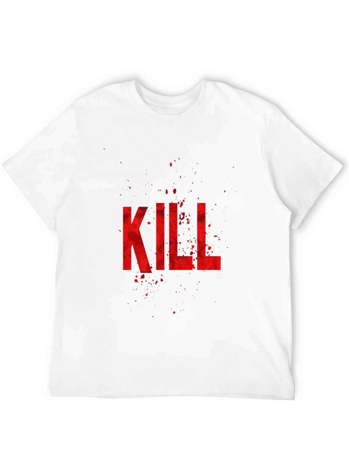 Edgy Kill Graphic Black T-Shirt