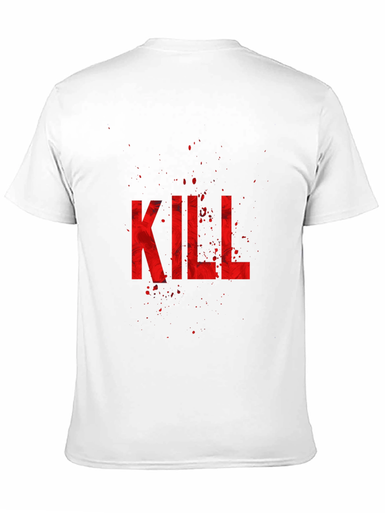 Edgy Kill Graphic Black T-Shirt