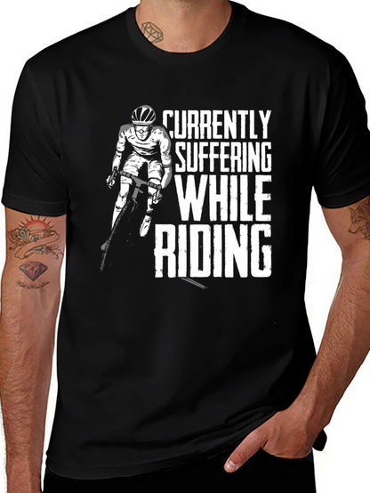 Suffering While Riding T-Shirt Black