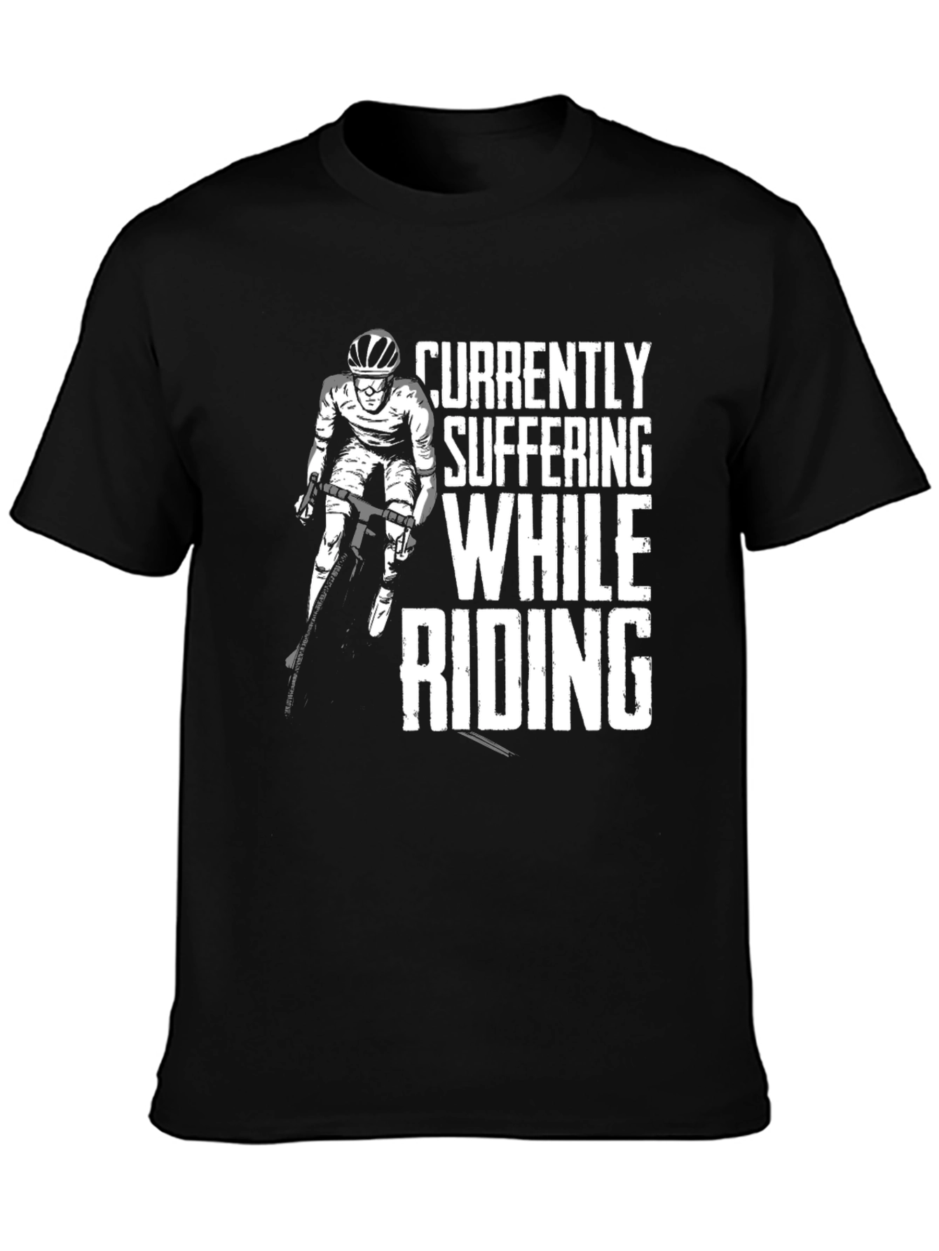 Suffering While Riding T-Shirt Black
