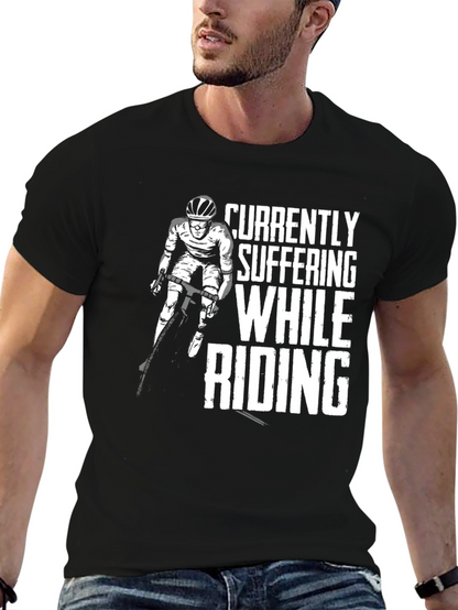 Suffering While Riding T-Shirt Black