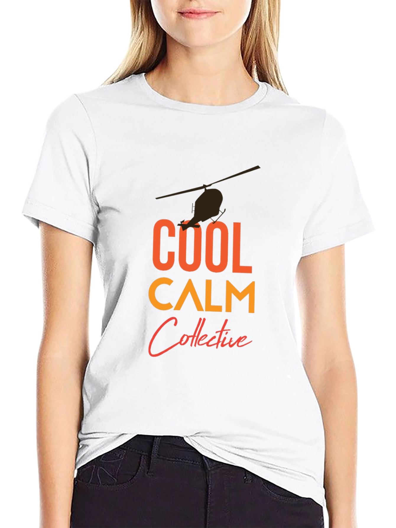 Cool Calm Collective T-Shirt - Helicopter Graphic