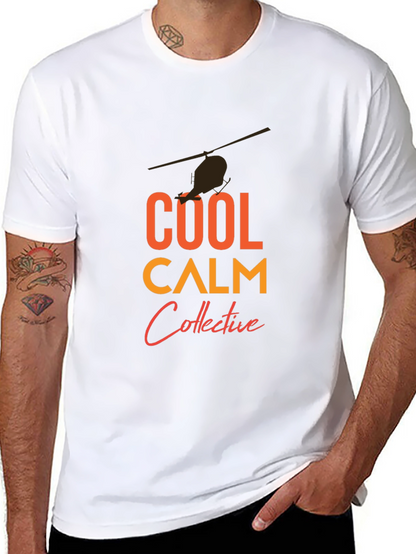 Cool Calm Collective T-Shirt - Helicopter Graphic
