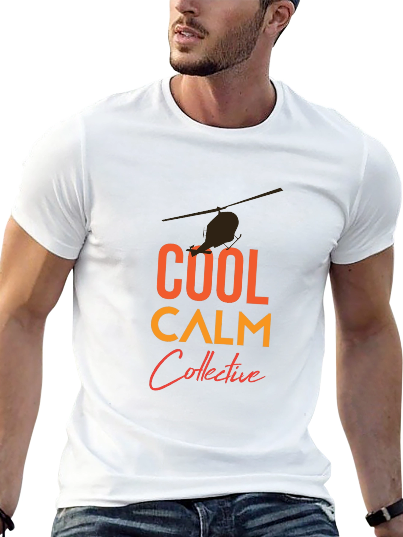 Cool Calm Collective T-Shirt - Helicopter Graphic