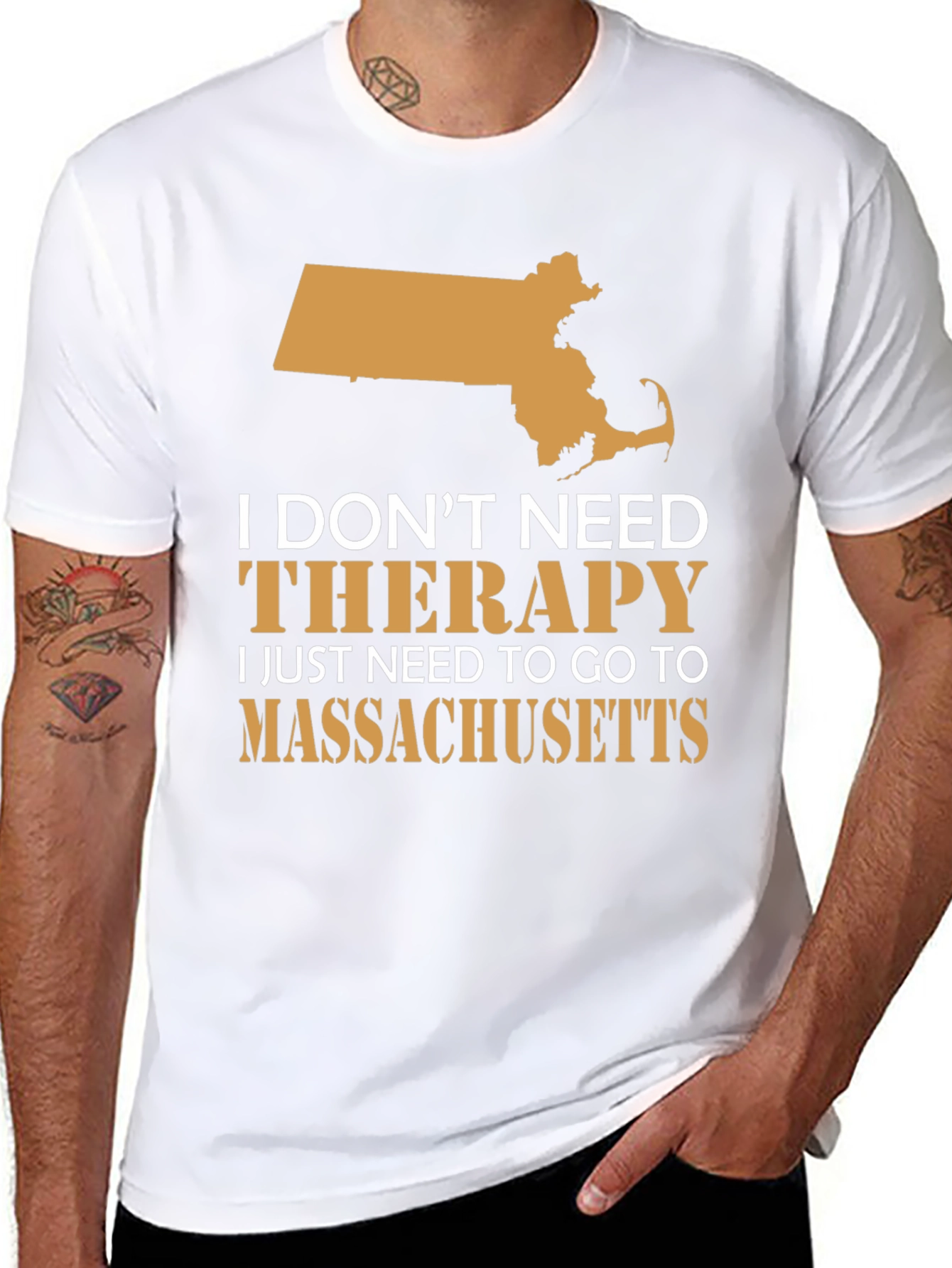 Massachusetts Therapy T-Shirt - State Pride Tee