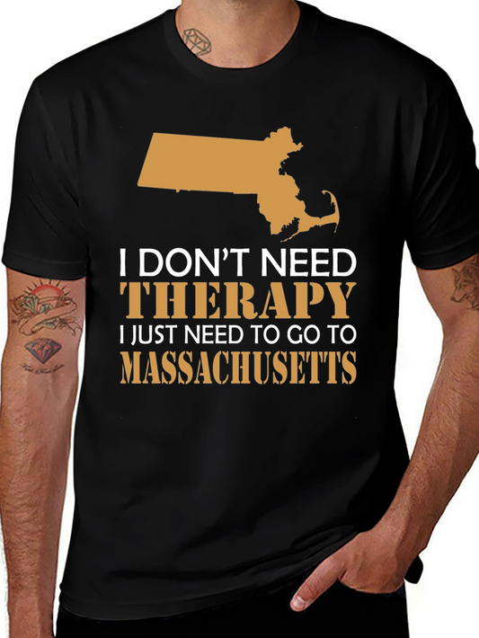 Massachusetts Therapy T-Shirt - State Pride Tee