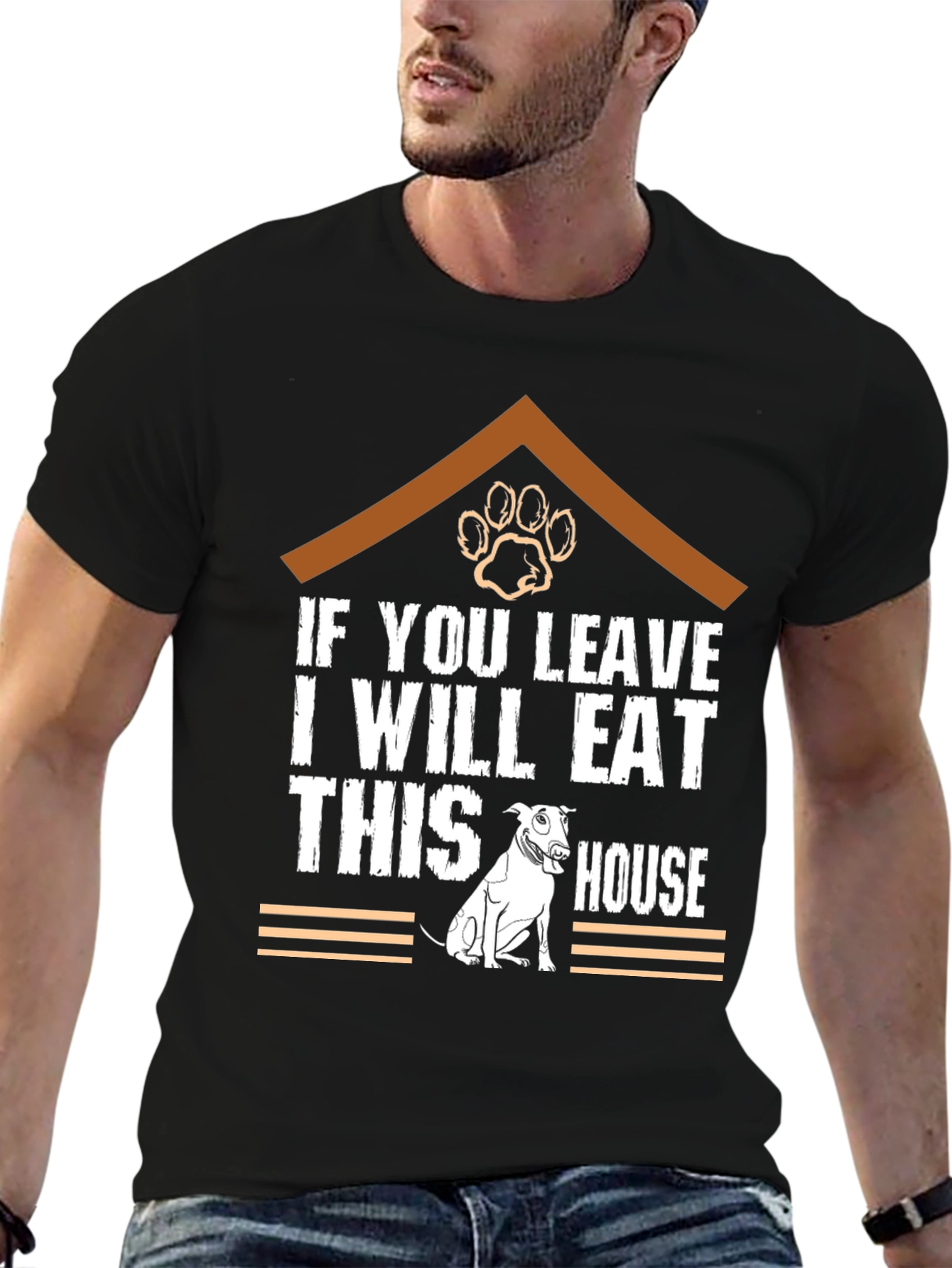 Funny Dog Eat House T-Shirt