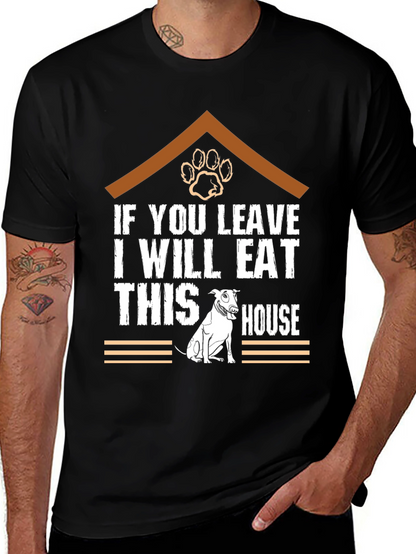 Funny Dog Eat House T-Shirt