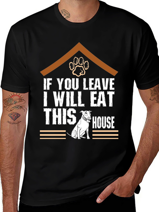 Funny Dog Eat House T-Shirt
