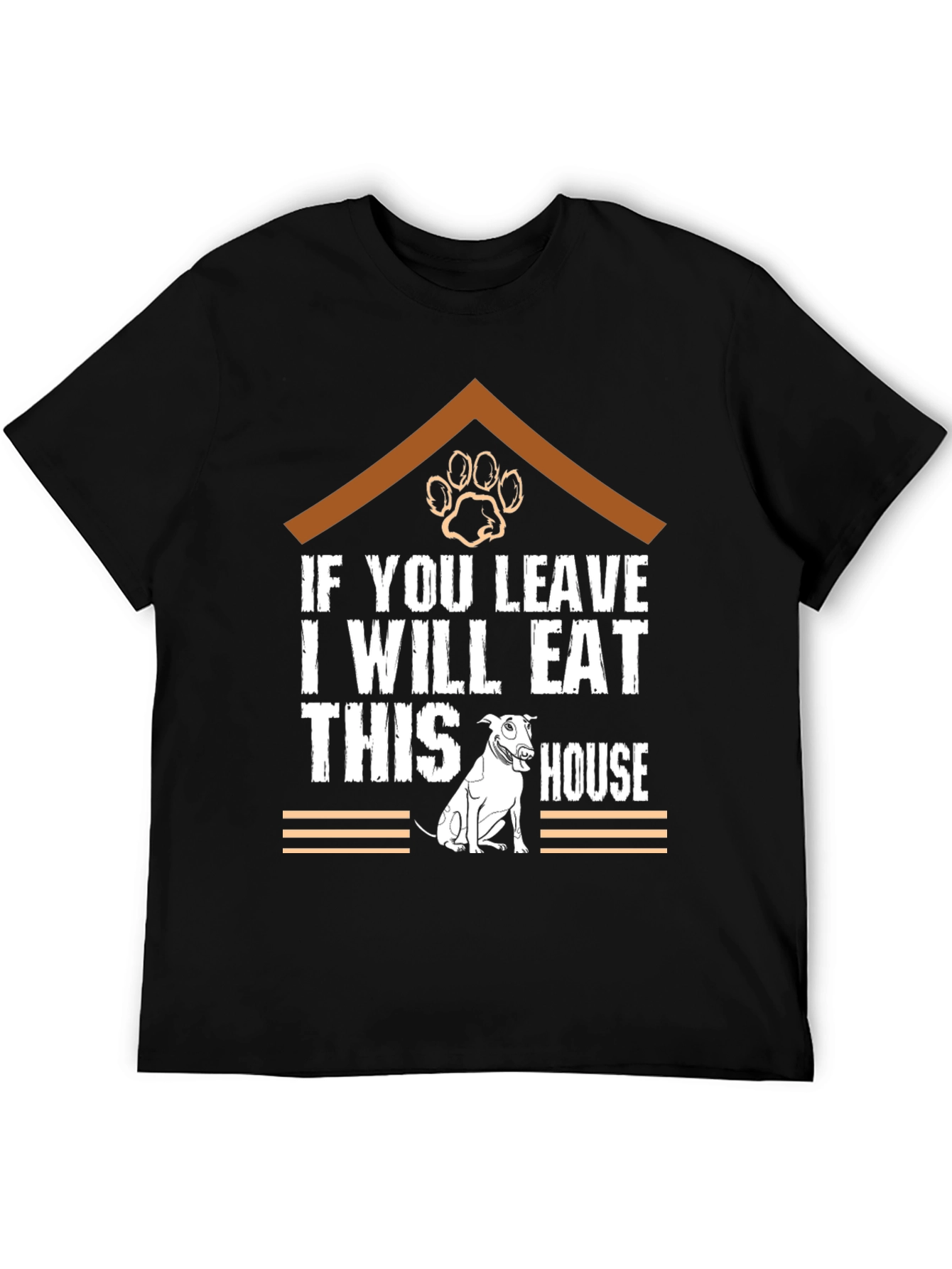 Funny Dog Eat House T-Shirt