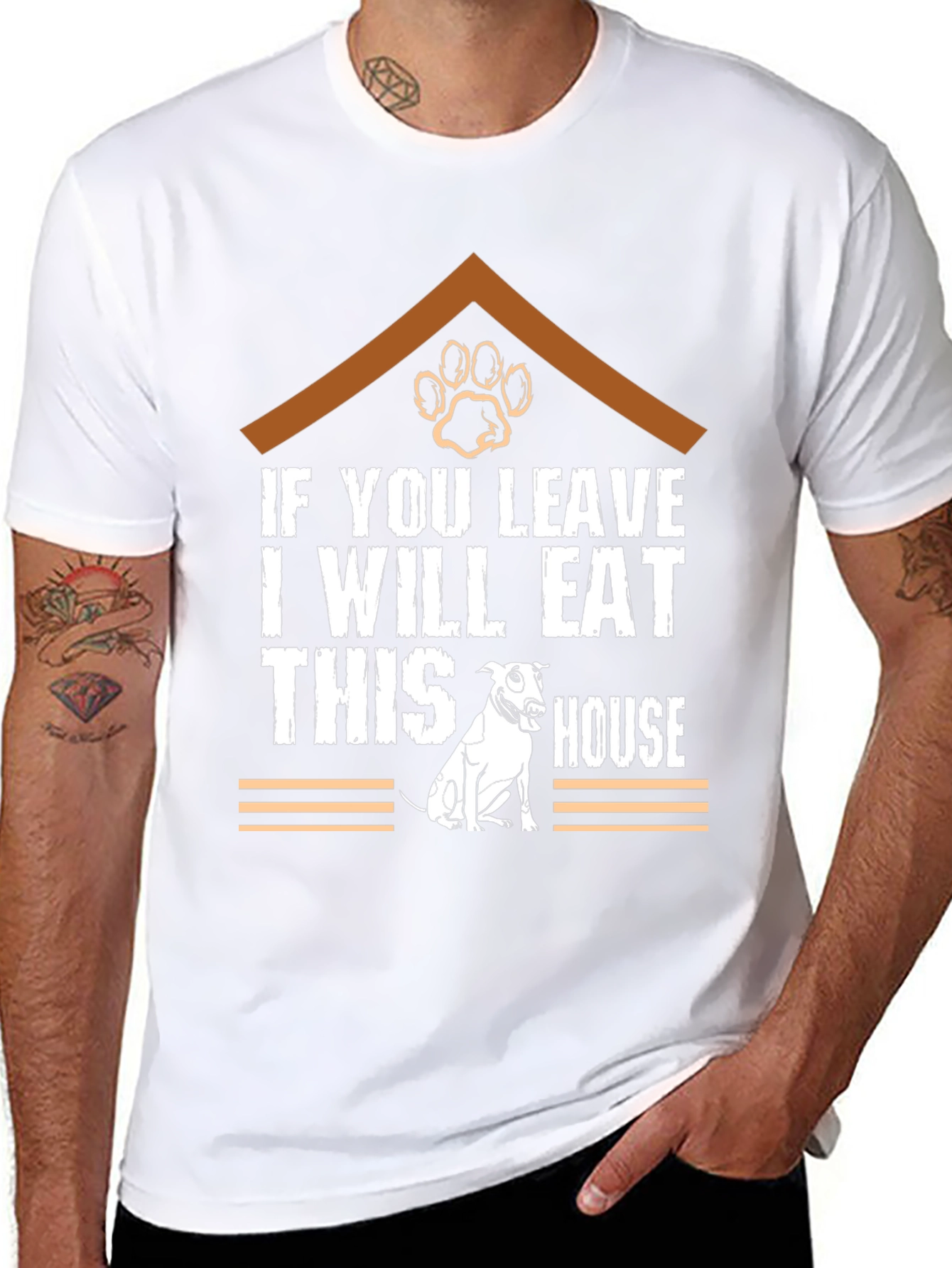 Funny Dog Eat House T-Shirt