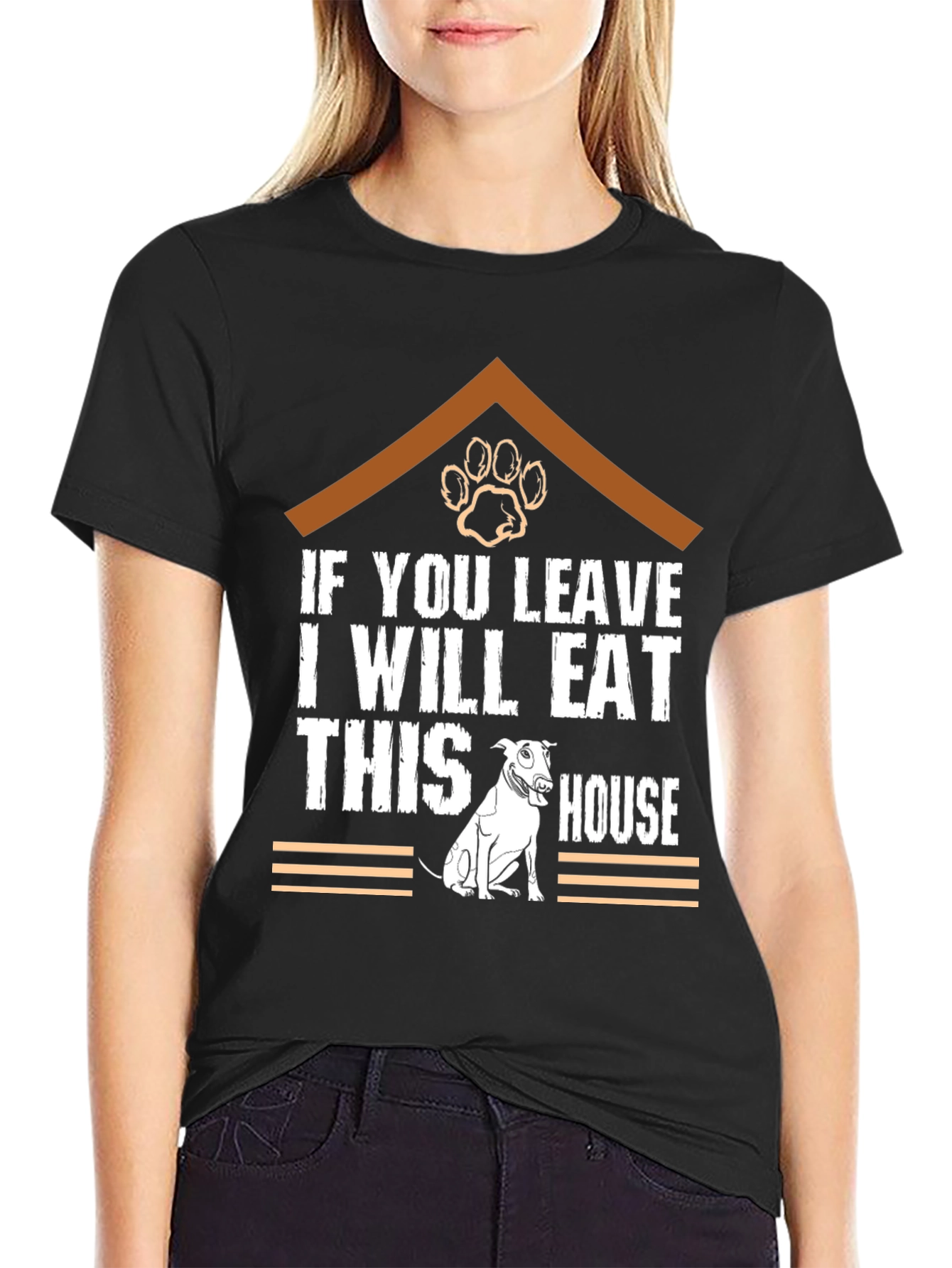 Funny Dog Eat House T-Shirt