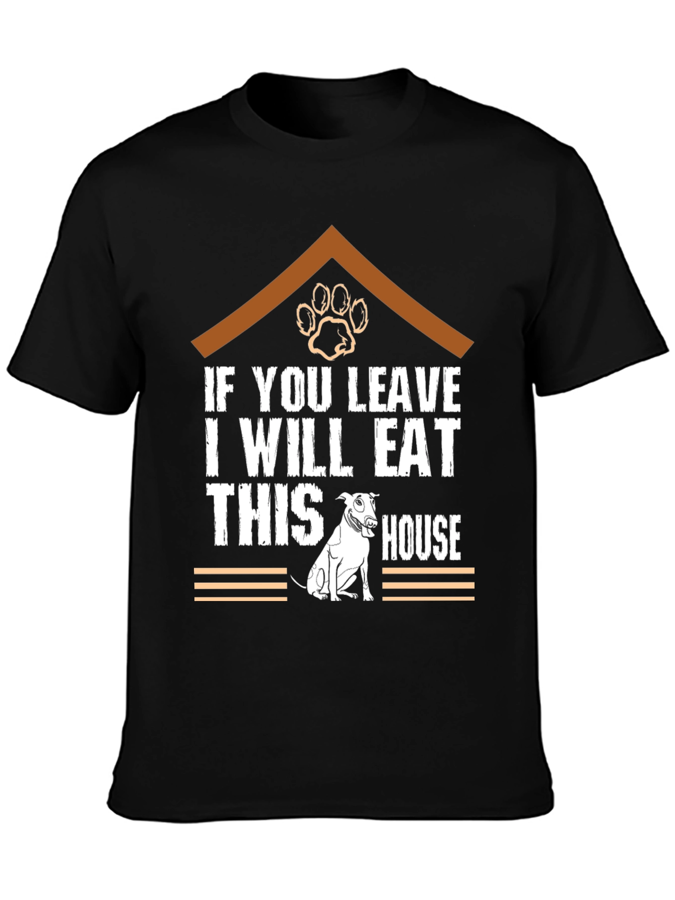 Funny Dog Eat House T-Shirt