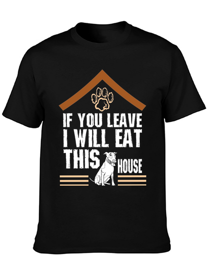 Funny Dog Eat House T-Shirt