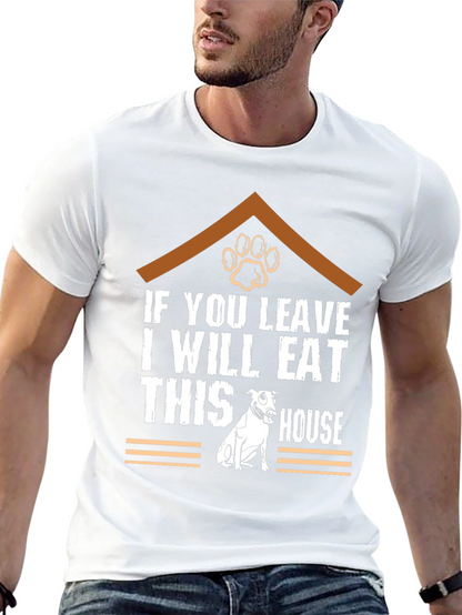 Funny Dog Eat House T-Shirt