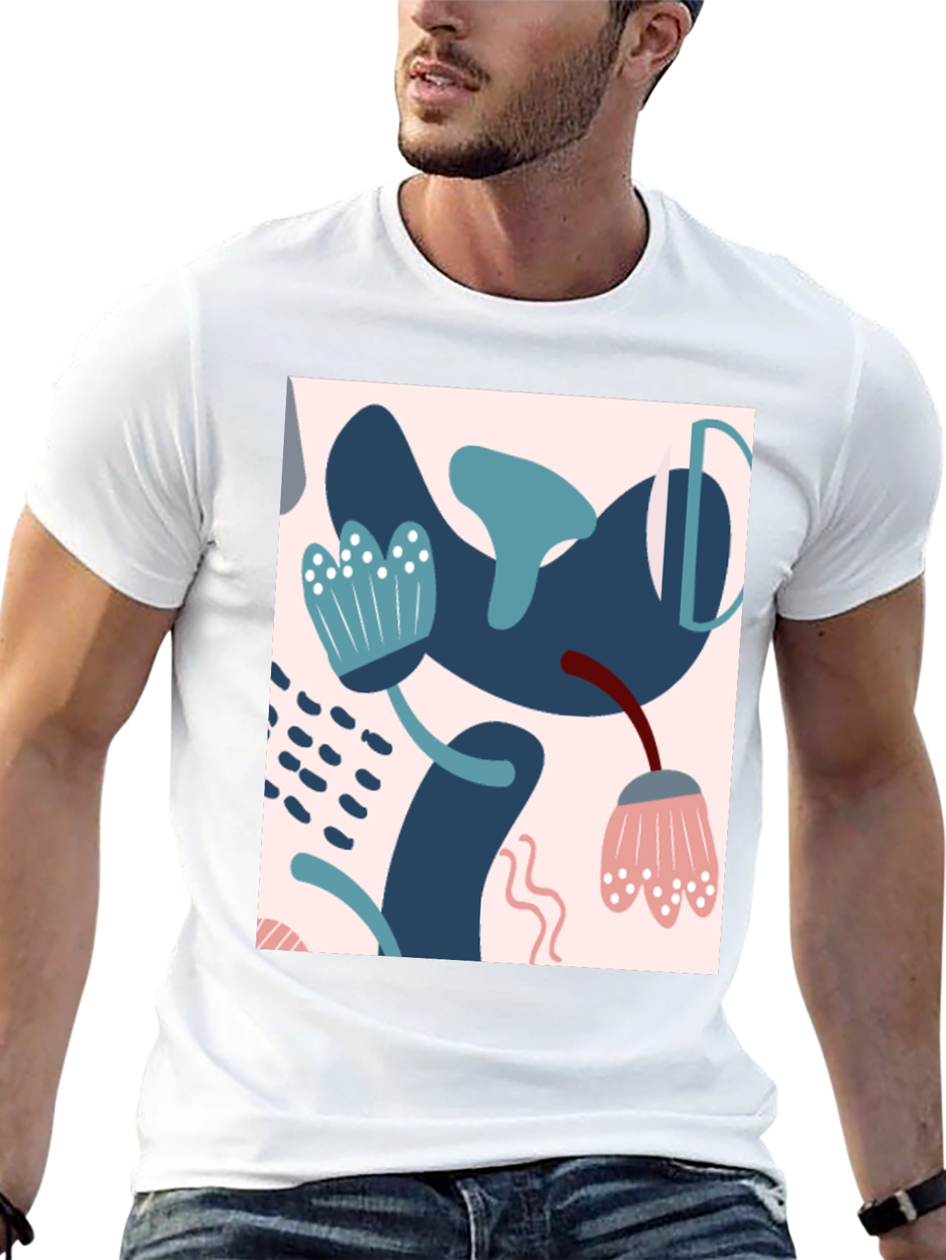 Abstract Art Black T-Shirt