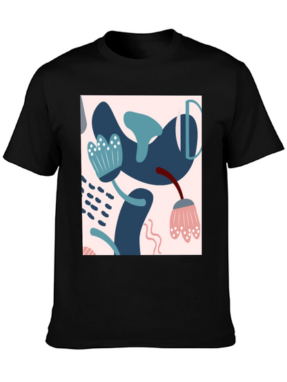Abstract Art Black T-Shirt