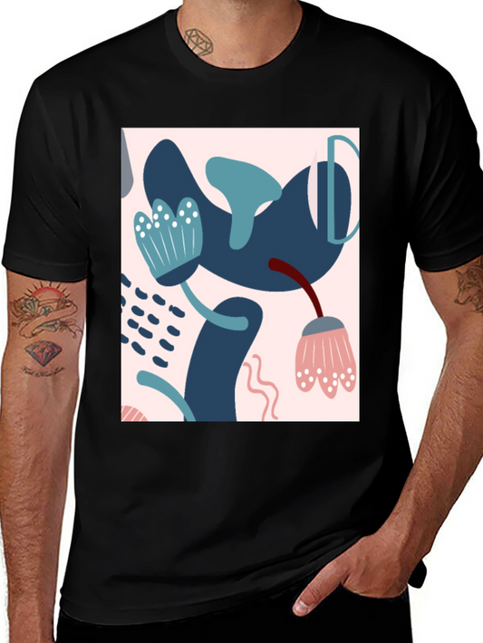 Abstract Art Black T-Shirt