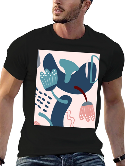 Abstract Art Black T-Shirt