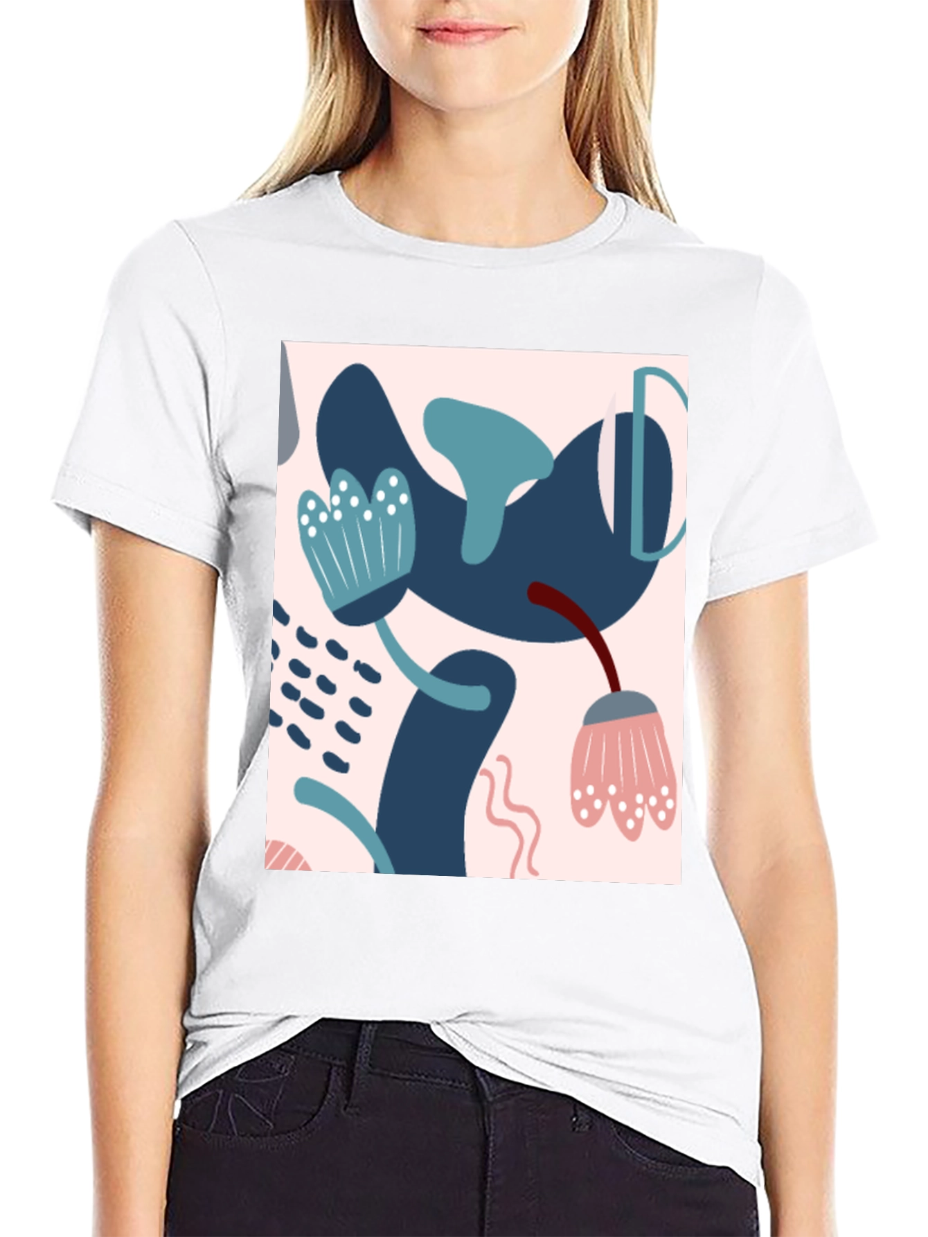 Abstract Art Black T-Shirt