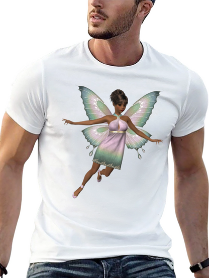 Fairy Graphic Black T-Shirt for Men