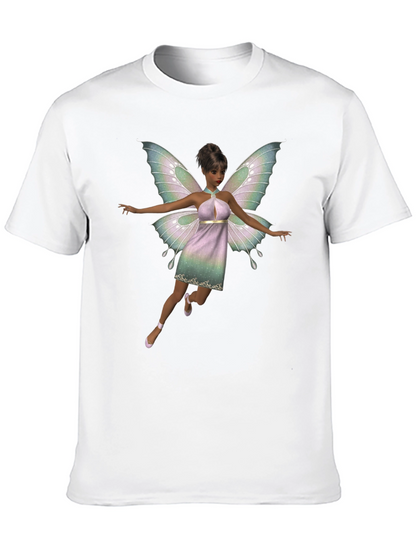 Fairy Graphic Black T-Shirt for Men