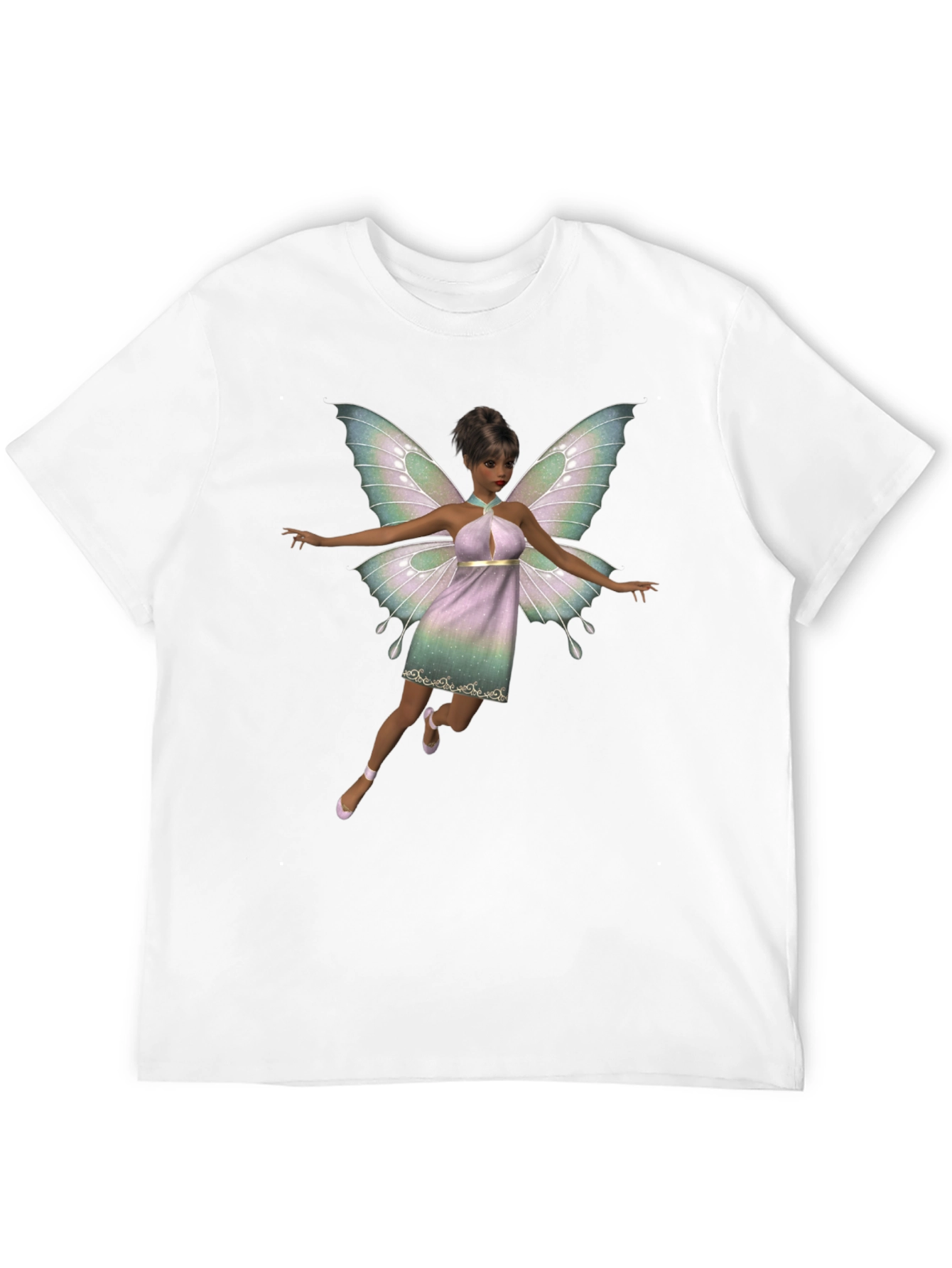 Fairy Graphic Black T-Shirt for Men