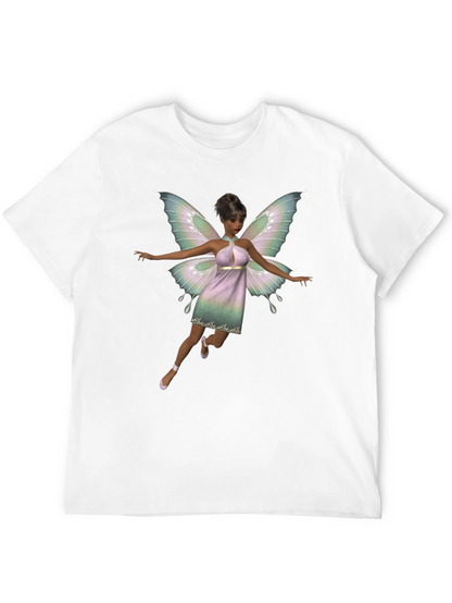 Fairy Graphic Black T-Shirt for Men
