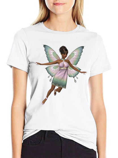 Fairy Graphic Black T-Shirt for Men