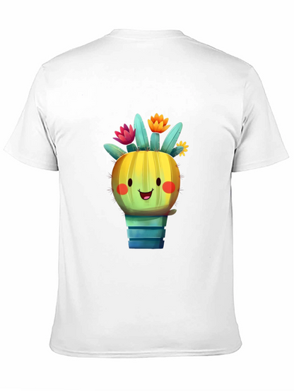 Cute Cactus T-Shirt - Smiling Plant Graphic Tee