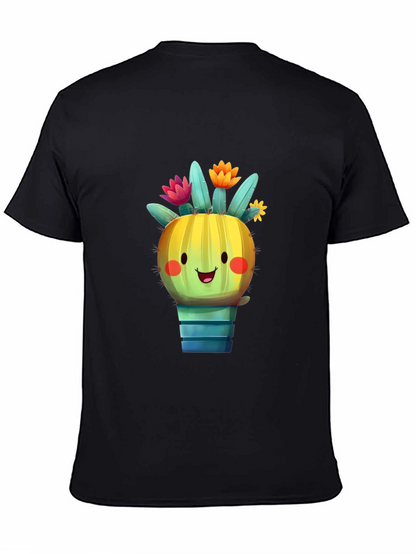 Cute Cactus T-Shirt - Smiling Plant Graphic Tee