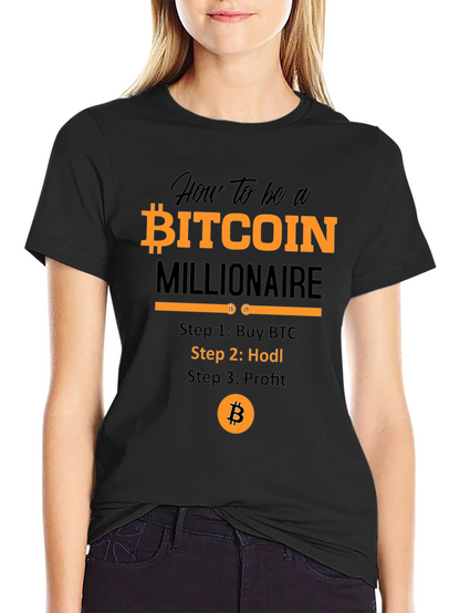 Bitcoin Millionaire T-Shirt - Hodl Crypto Tee